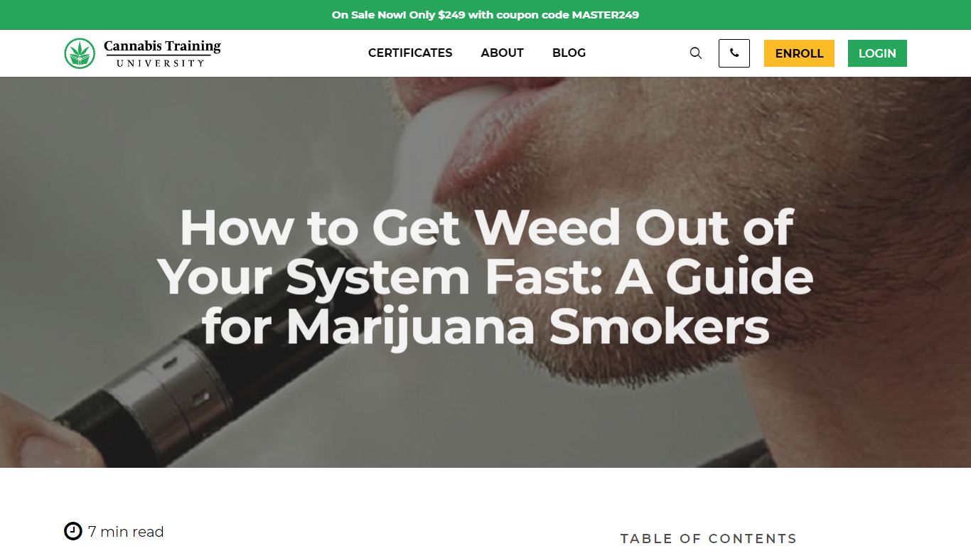 How to Get Weed Out of Your System Fast | CTU